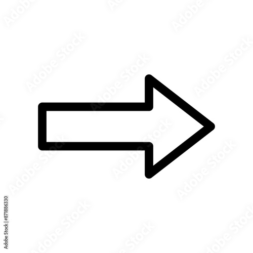 Arrow linear logo mark in black and white