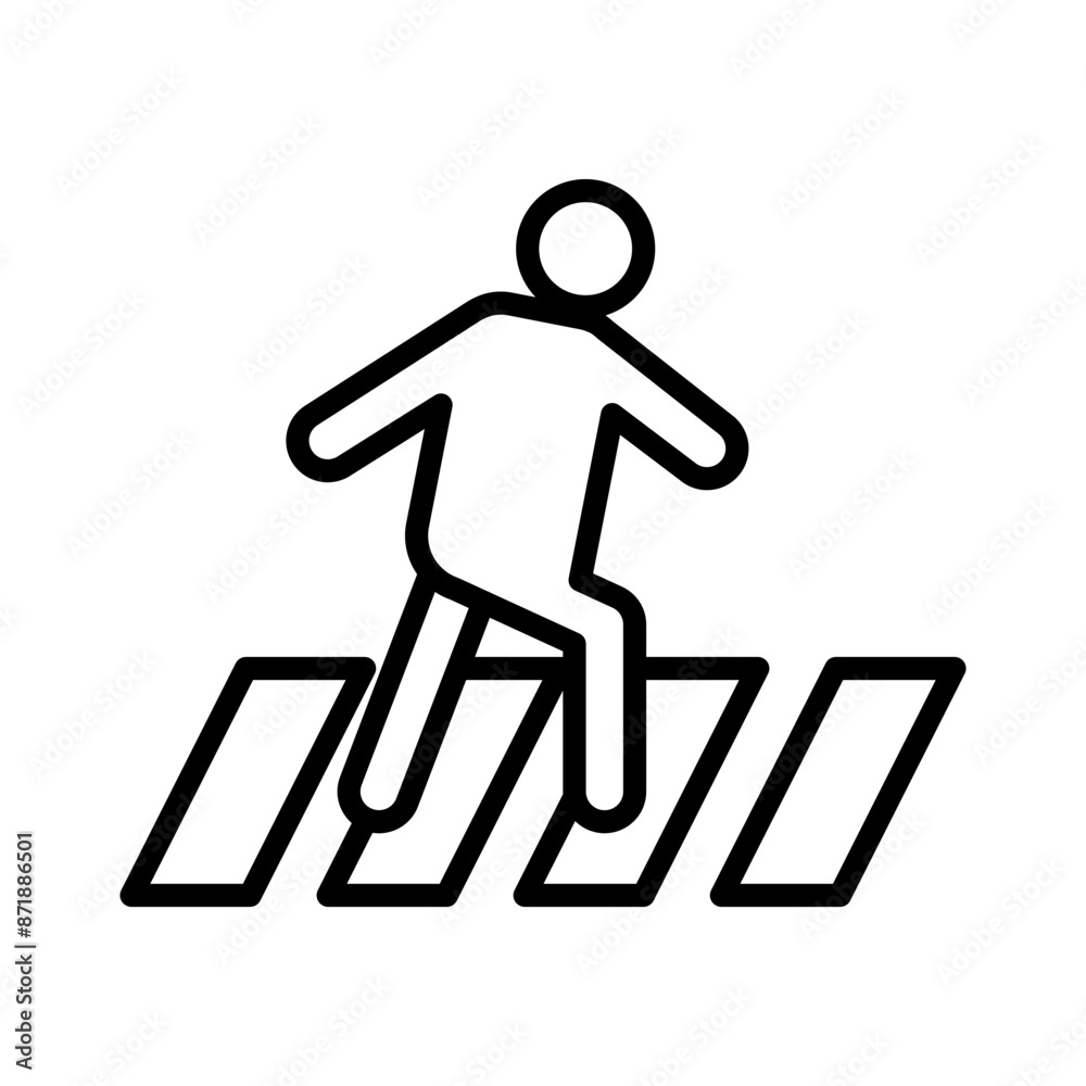 Crosswalk linear logo mark in black and white Crosswalk linear logo mark in black and white