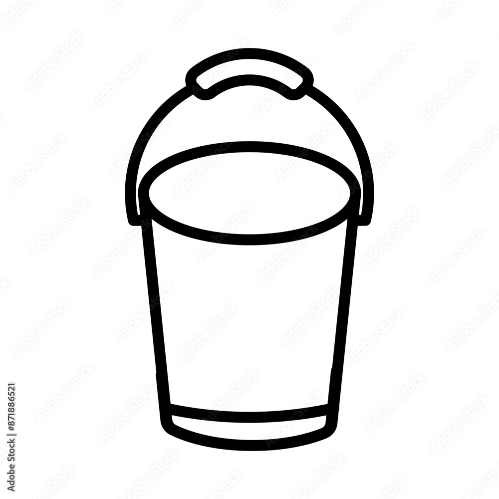 bucket linear logo mark in black and white bucket linear logo mark in black and white