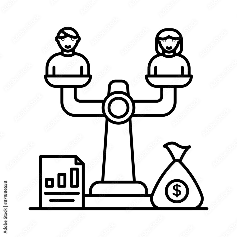 Debt holders linear logo mark in black and white Debt holders linear logo mark in black and white