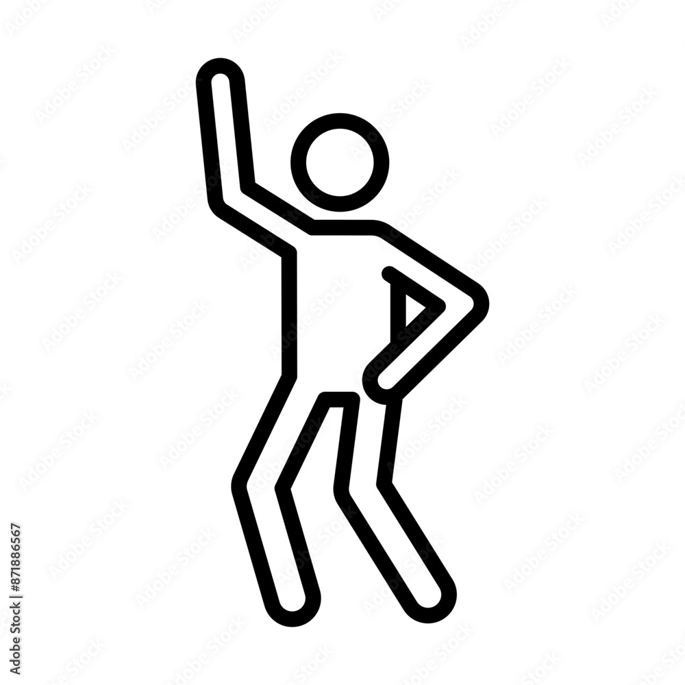 dance linear logo mark in black and white dance linear logo mark in black and white