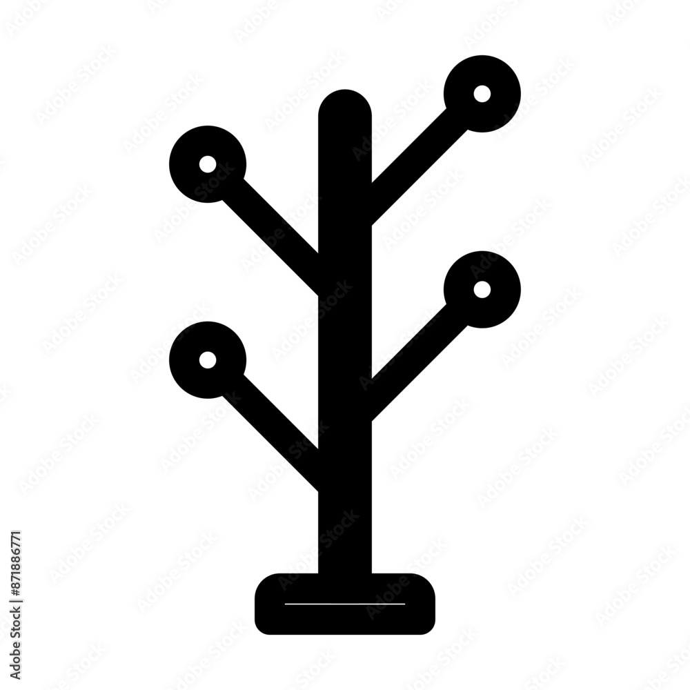 Coat Stand linear logo mark in black and white Coat Stand linear logo mark in black and white