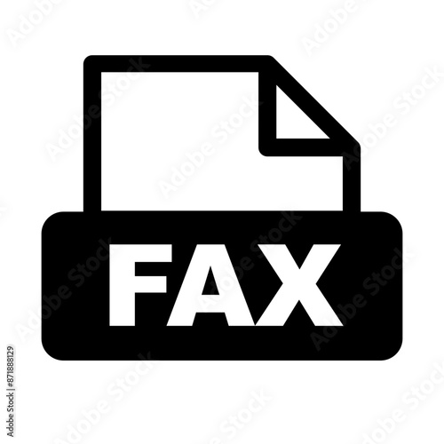 Fax icon. Facsimile icon. Vector.