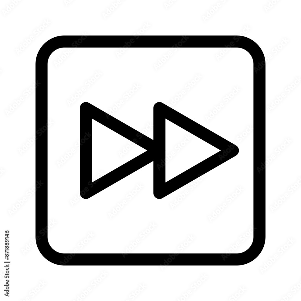 Rewind Previous Back arrow linear logo mark in black and white Rewind Previous Back arrow linear logo mark in black and white
