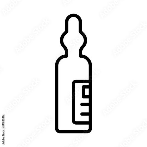 vial medical logo sign vector outline