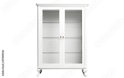 Glass-front china cabinet isolated on transparent background © Your Choice
