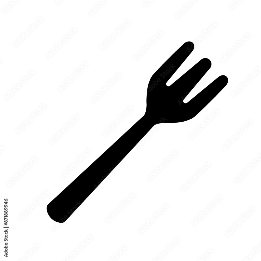 fork icon vector illustration, isolated on white fork icon vector illustration, isolated on white