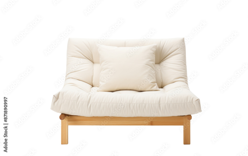 Futon cover in solid color isolated on transparent background Futon cover in solid color isolated on transparent background