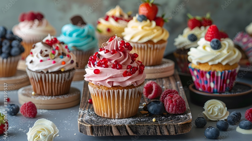 Cupcake and cookie design, Muffin dessert sweet and food theme. Cupcake and cookie design, Muffin dessert sweet and food theme.