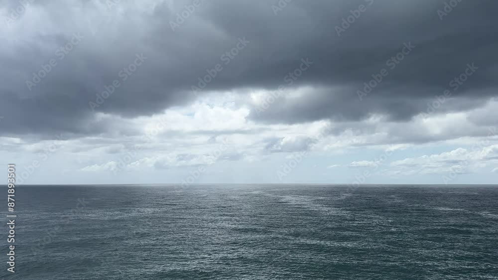 Dramatic clouds over the sea before storm. Dramatic clouds over the sea before storm.