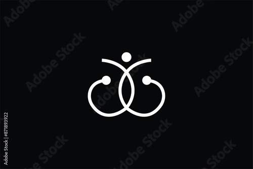 lines modern bicycle logo symbol vector icon illustration graphic, healthy lifestyle and outdoor sports