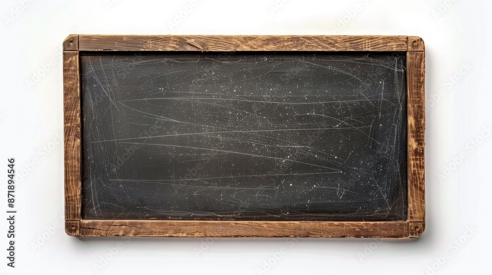 School black board on white background