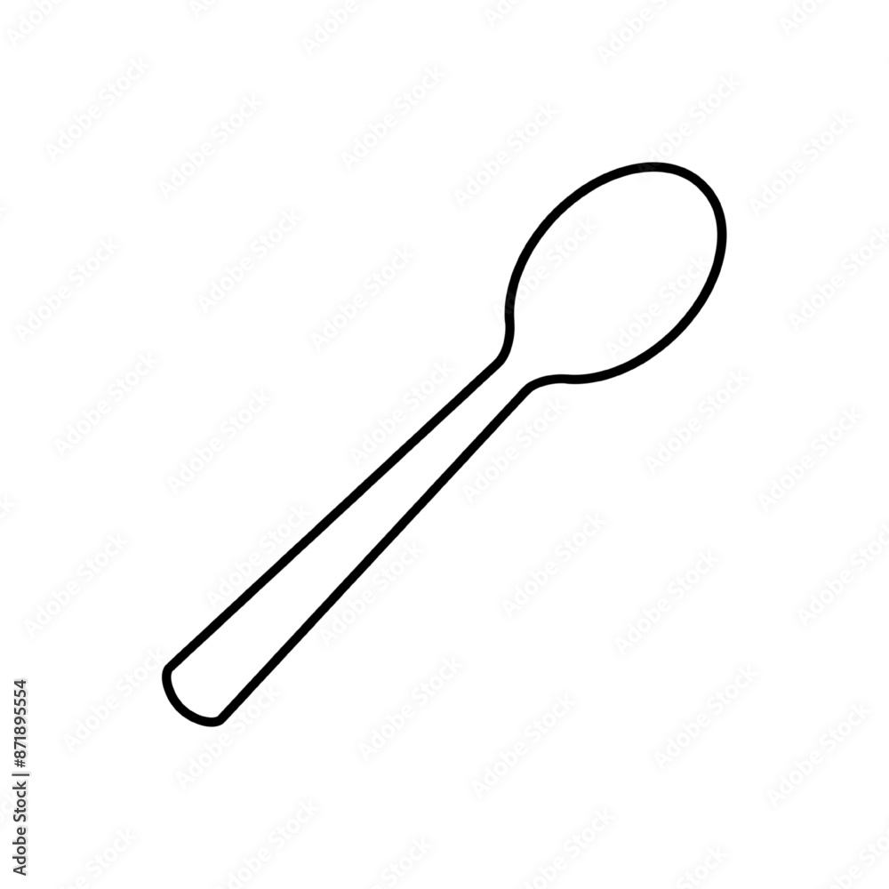 Spoon vector icon. Spoon on white background. Black spoon vector. eps vector illustration Spoon vector icon. Spoon on white background. Black spoon vector. eps vector illustration