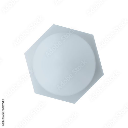 Isometric vector illustration steel bolt or screw isolated on white background. Realistic 3d stainless steel bolt and nut icon. screw-nuts and bolts.