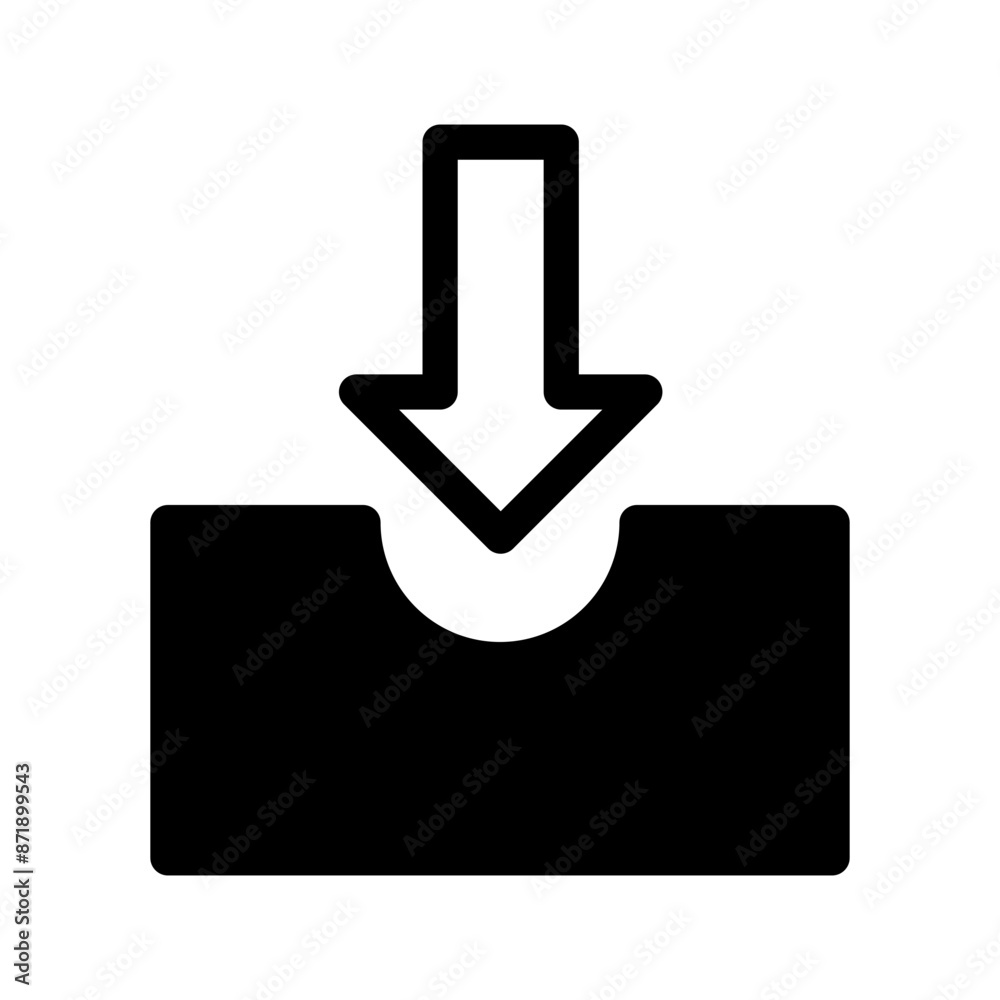 Inbox Icon Vector Symbol Design Illustration Inbox Icon Vector Symbol Design Illustration