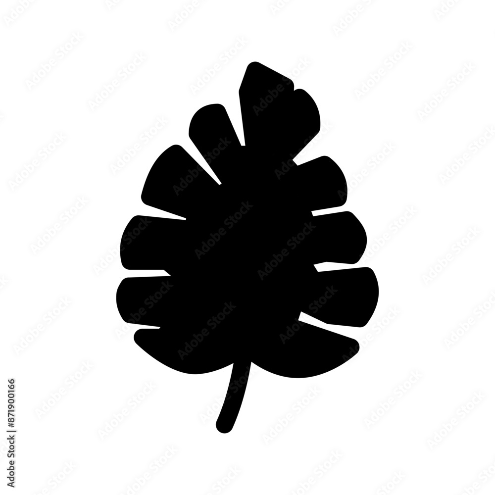 Tropical Leaf Icon Vector Symbol Design Illustration Tropical Leaf Icon Vector Symbol Design Illustration