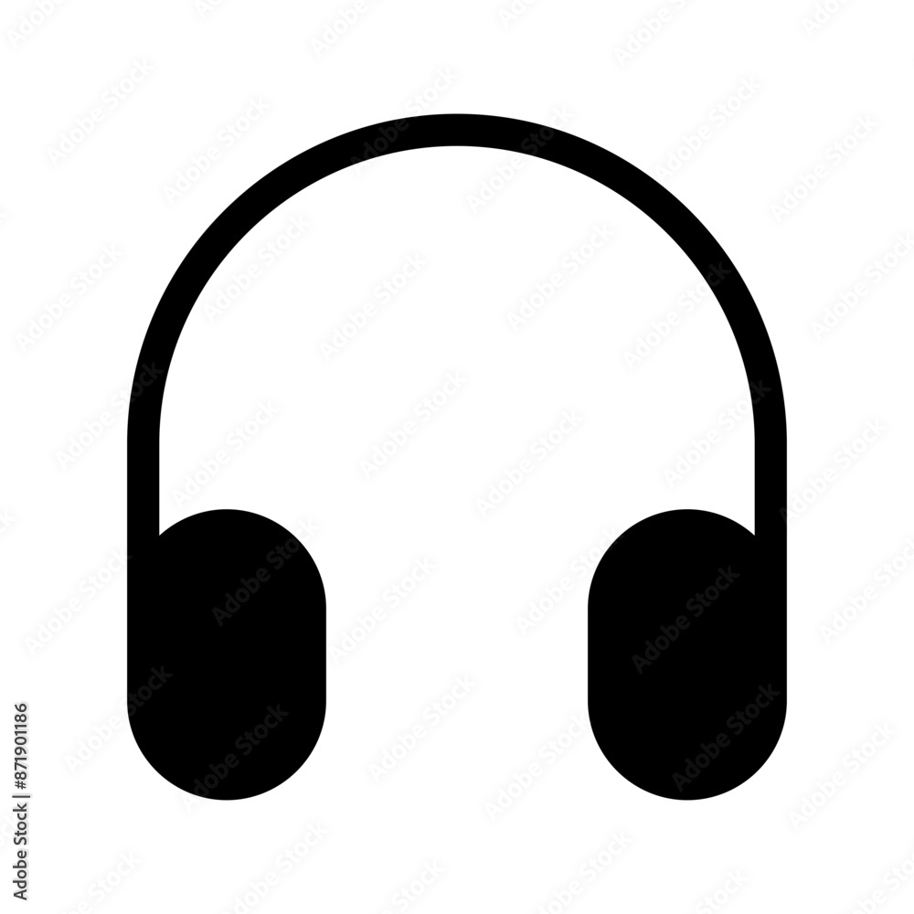 Headphones Icon Vector Symbol Design Illustration Headphones Icon Vector Symbol Design Illustration