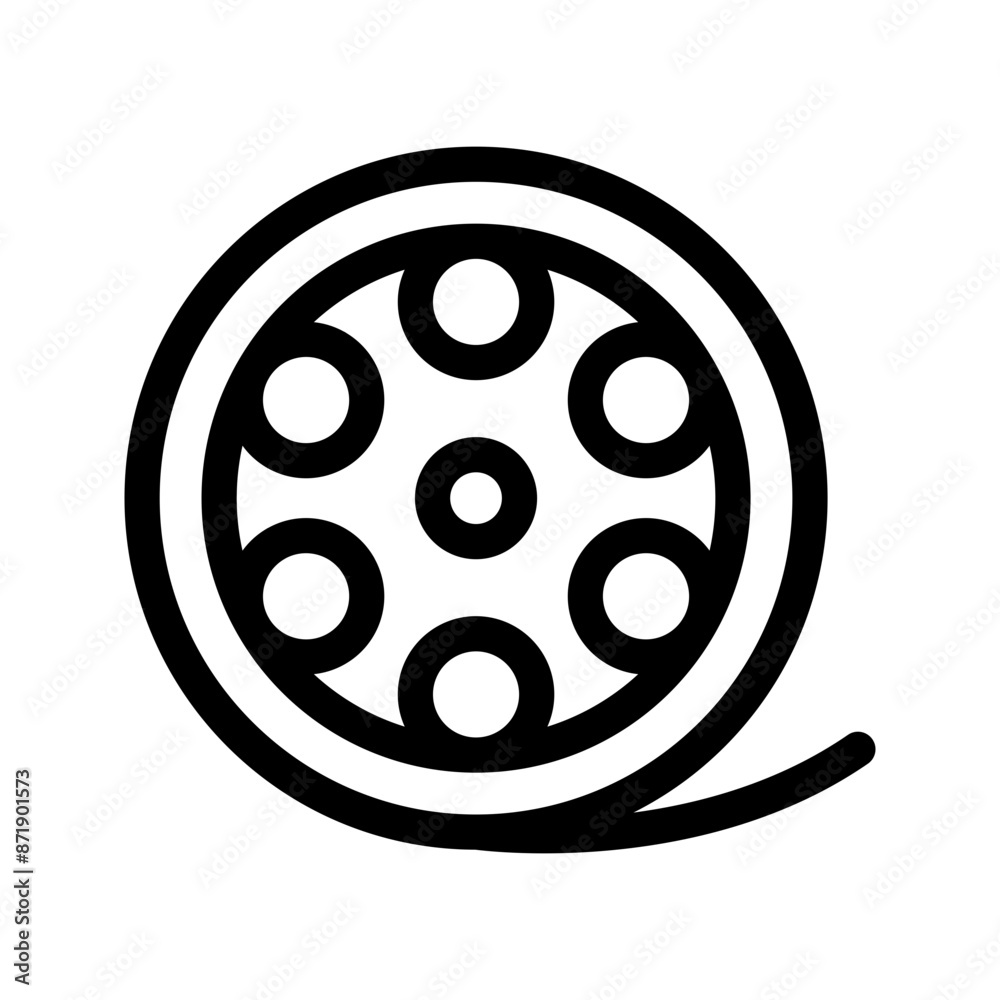 Reel Icon Vector Symbol Design Illustration Reel Icon Vector Symbol Design Illustration