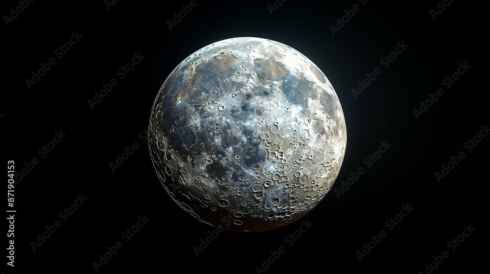 Obraz premium moon on black background