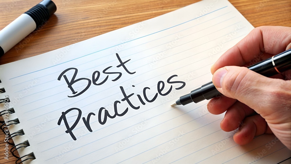 Hand writing the text: Best Practices Hand writing the text: Best Practices