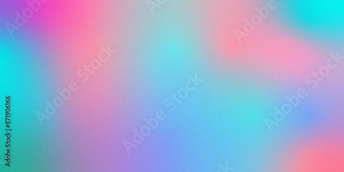 Neon light through a prism and smoke. Abstract pink, purple, blue background. Rainbow abstract pastel gradient background with blur effect, color gradient background with noise. Abstract pastel hologr