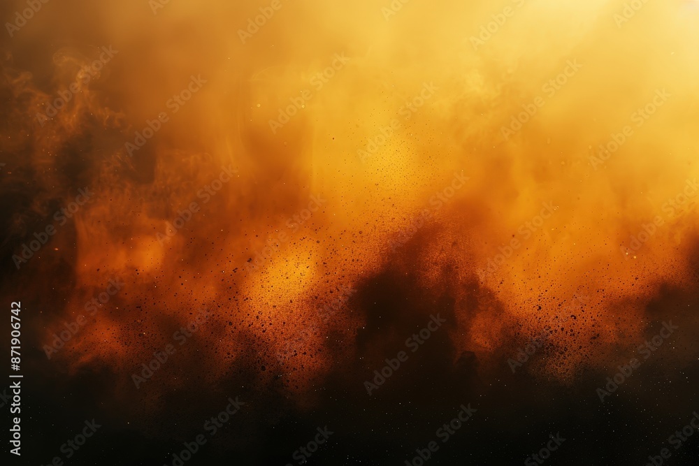 Obraz premium Abstract Orange And Black Gradient Background With Blurred Textures And Dynamic Patterns