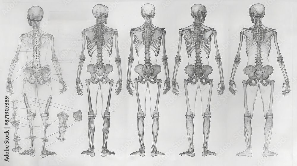 Human body X-ray image.