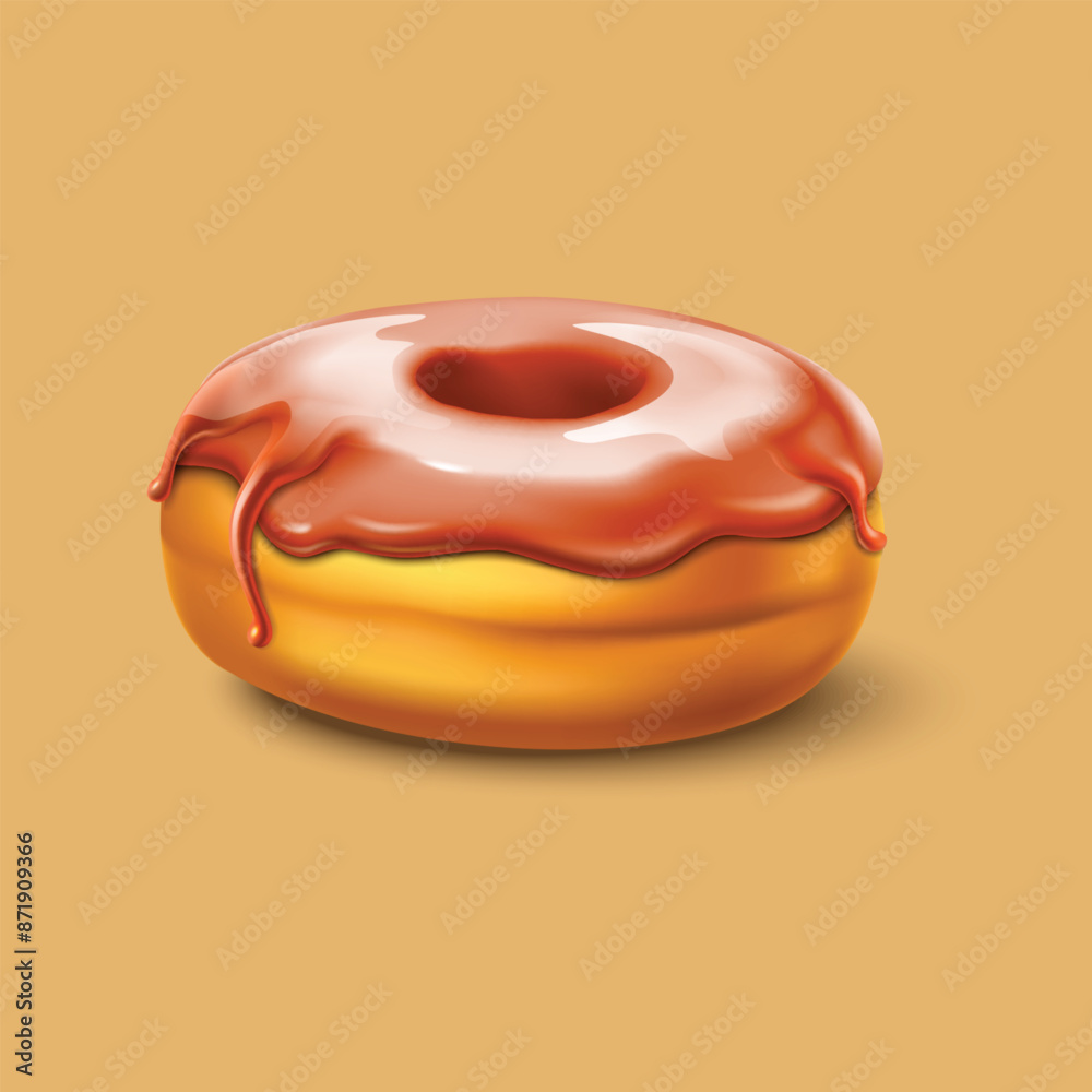 donut with icing donut with icing