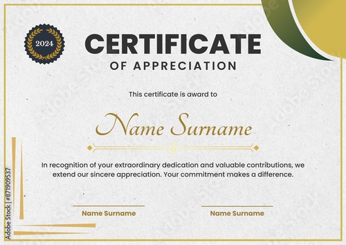 award certificate template design, Certificate of Appreciation template, Certificate of achievement, awards diploma. day 129