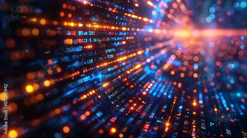 Wallpaper Mural Sound wave pattern element with green and blue digital curves.
 Torontodigital.ca