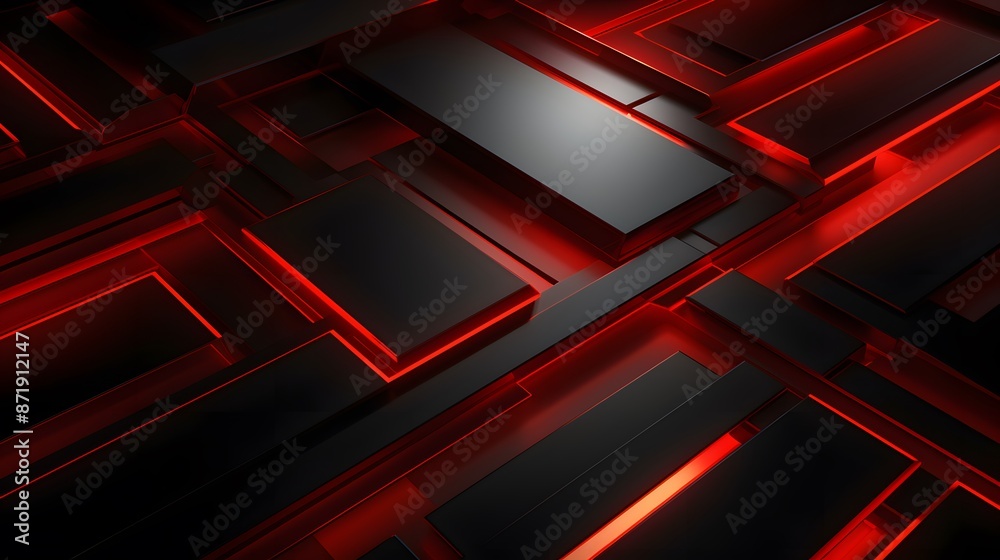 3d rendering of red and black abstract geometric background. Scene for advertising, technology, showcase, banner, game, sport, cosmetic, business, metaverse. Sci-Fi Illustration. Product display
3d rendering of red and black abstract geometric background. Scene for advertising, technology, showcase, banner, game, sport, cosmetic, business, metaverse. Sci-Fi Illustration. Product display