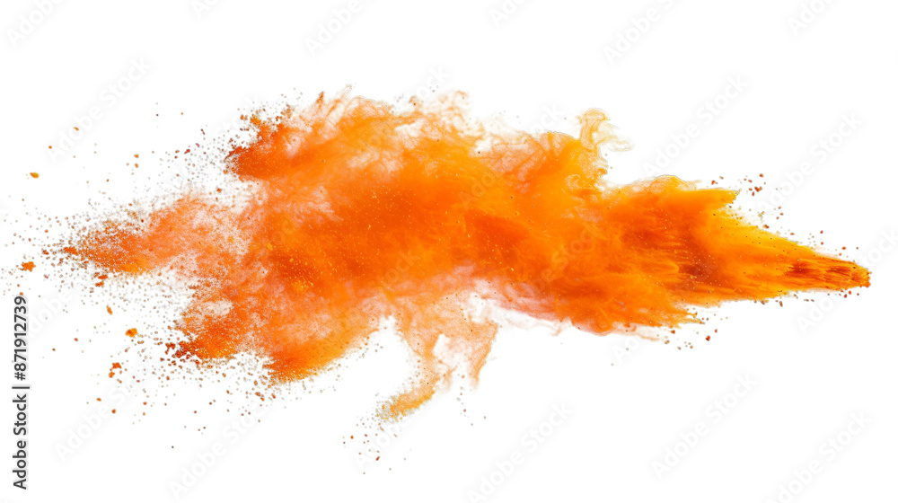 Dynamic Orange Powder Burst Dynamic Orange Powder Burst