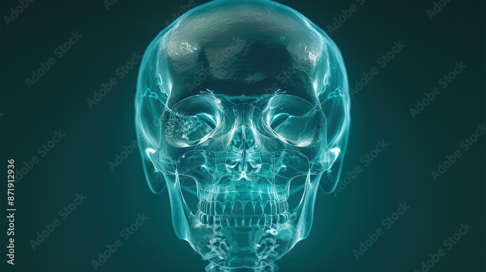 X-ray of the human skull X-ray of the human skull