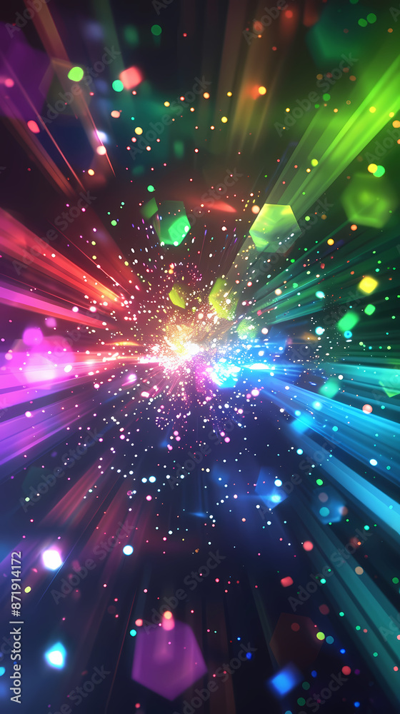 Fototapeta premium Abstract digital art background