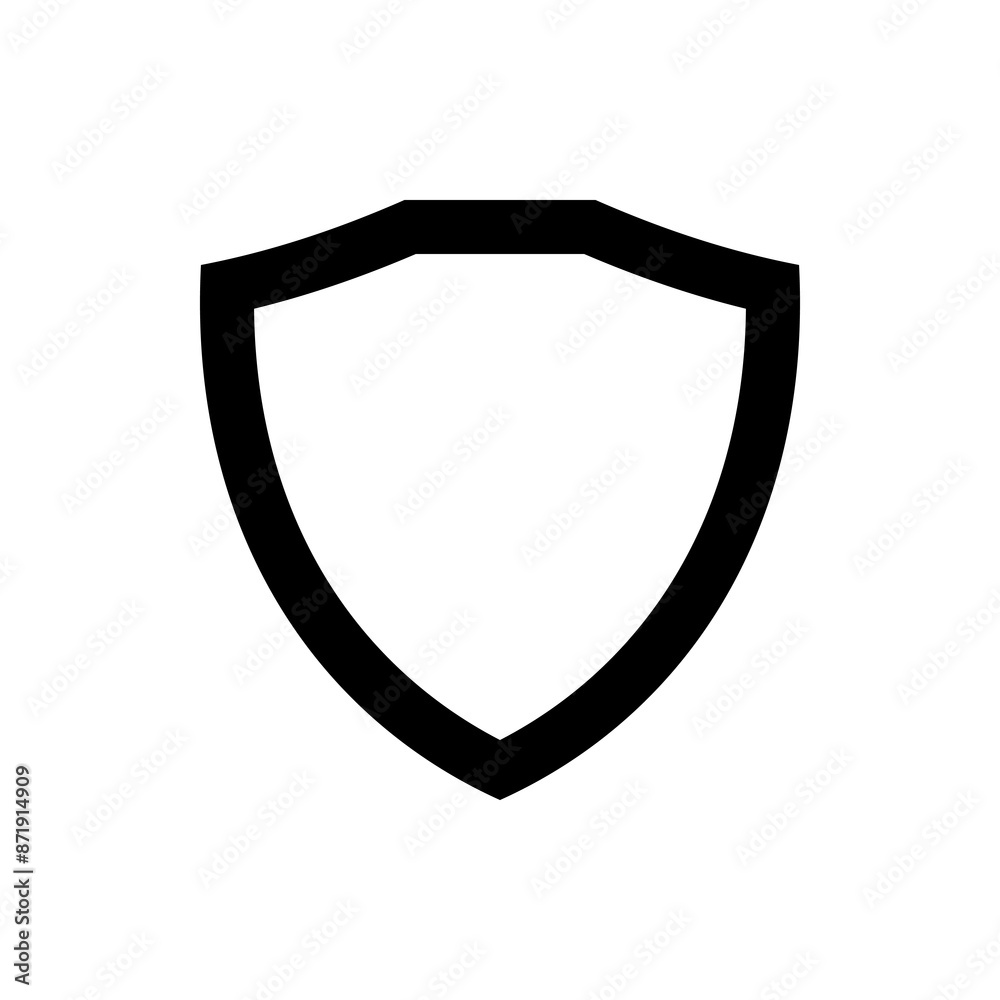 shield icon, modern vector isolated on white background. shield icon, modern vector isolated on white background.