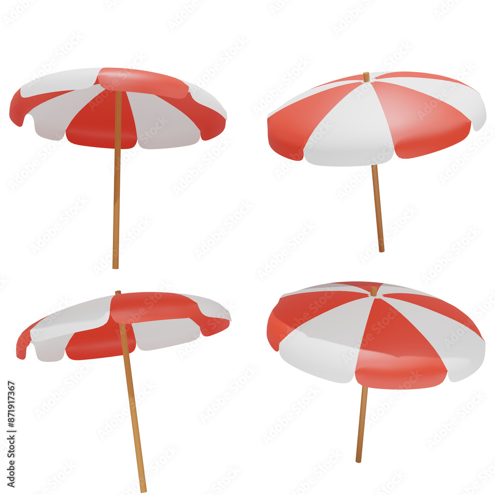 Obraz premium 3d summer illustration design