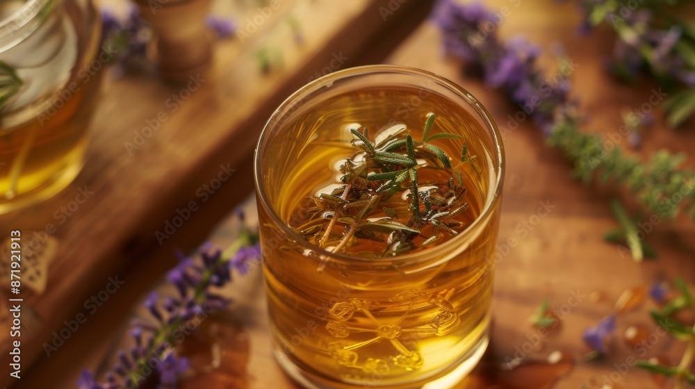 A smoky and savory tail mixed with wildflower honey and garnished with a sprig of woody herbs for a unique flavor profile. A smoky and savory tail mixed with wildflower honey and garnished with a sprig of woody herbs for a unique flavor profile.