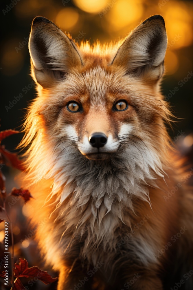 Weaving the real and the contemporary the modern fox in precise details, generative IA Weaving the real and the contemporary the modern fox in precise details, generative IA
