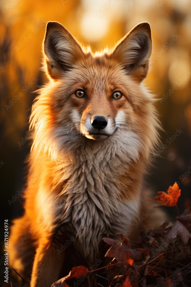 Weaving the real and the contemporary the modern fox in precise details, generative IA Weaving the real and the contemporary the modern fox in precise details, generative IA