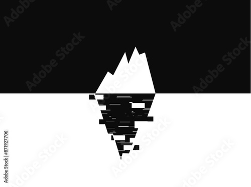 Deep web glitch in computer system illustration