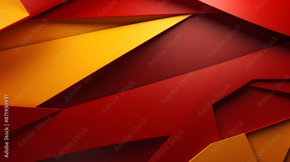 3d rendering of red and yellow abstract geometric background. Scene for advertising, technology, showcase, banner, game, sport, cosmetic, business, metaverse. Sci-Fi Illustration. Product display 3d rendering of red and yellow abstract geometric background. Scene for advertising, technology, showcase, banner, game, sport, cosmetic, business, metaverse. Sci-Fi Illustration. Product display