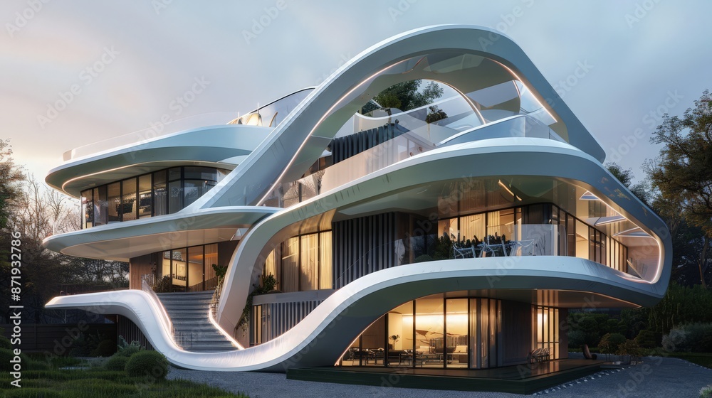 Fototapeta premium designs push the boundaries of architecture, blending functionality