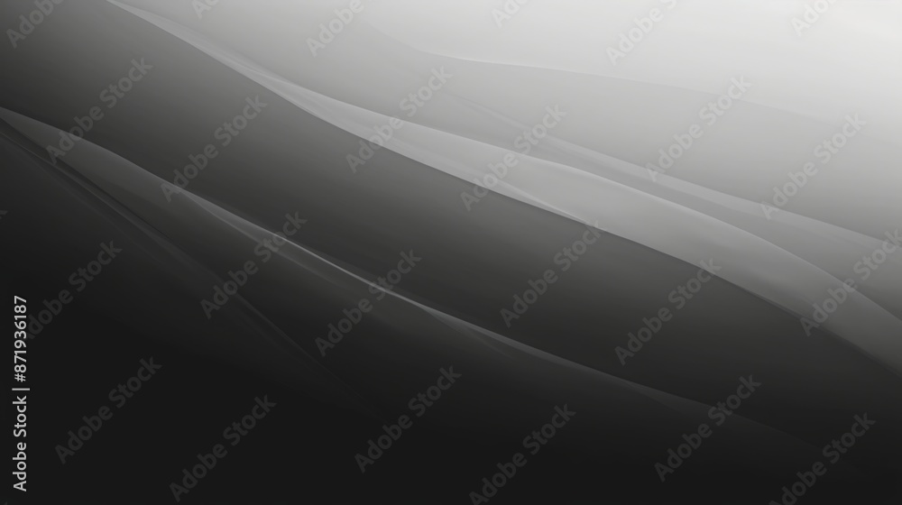 Minimalist Black and Gray Gradient Background with a Natural Transition for Graphic Design, Photoshop Crafted Flat Image