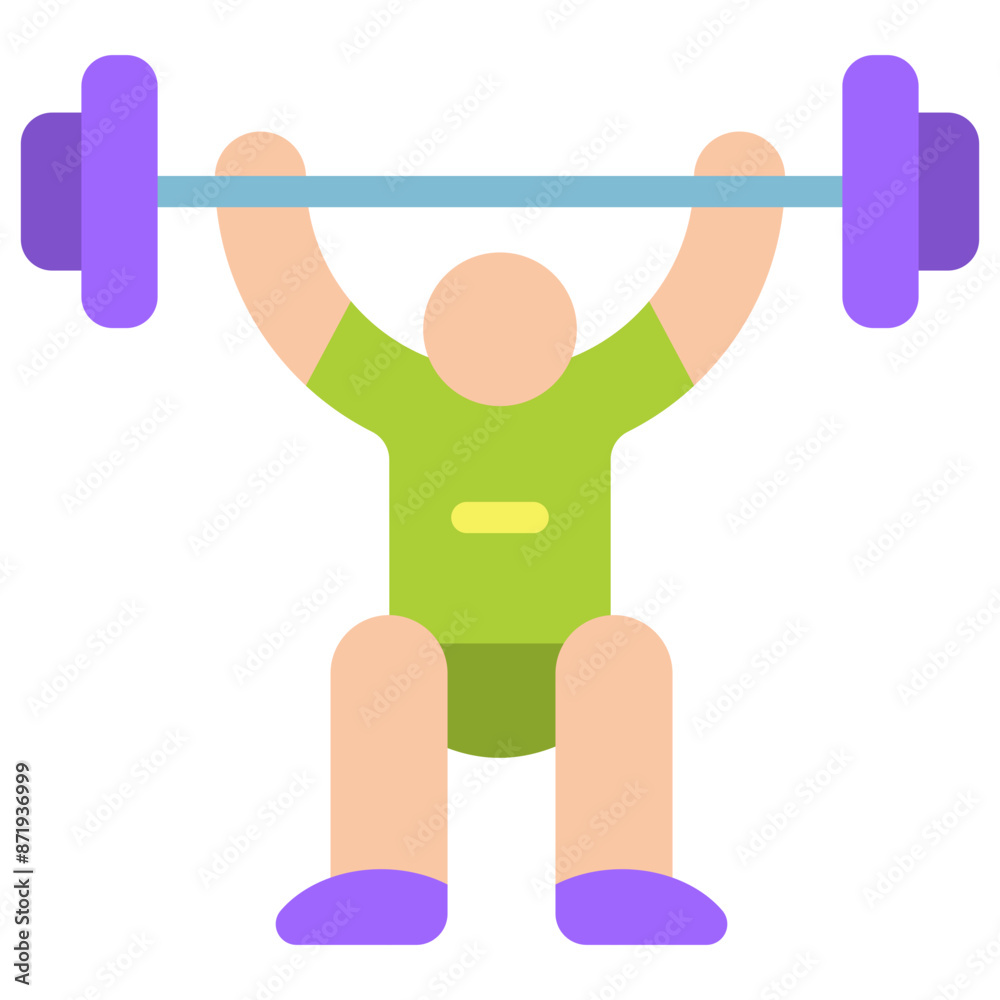 gym flat icon gym flat icon