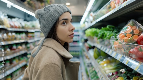 A woman in grocery store © MP Studio