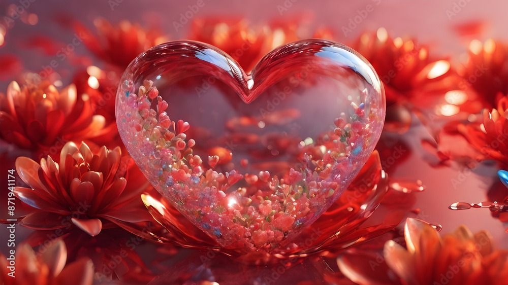 Heart shape for Love concept, Valentine's Day concepts. love symbol, concept for Valentine's Day, wedding etc. Heart elements for love concept design. AI generated image Heart shape for Love concept, Valentine's Day concepts. love symbol, concept for Valentine's Day, wedding etc. Heart elements for love concept design. AI generated image