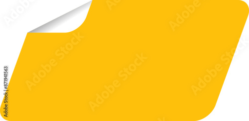 paper fold shaped price tags stickers, ellements illustration vector new