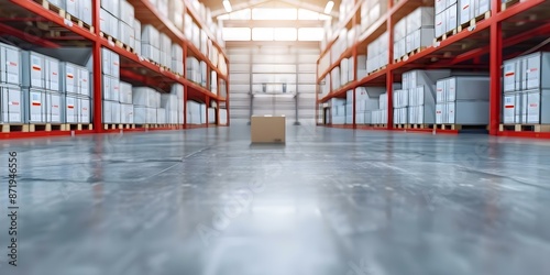 Authorized facilities for storing imported goods before customs duties are paid. Concept Customs Bonded Warehouse, Free Trade Zone, General Order (G,O,) Warehouse