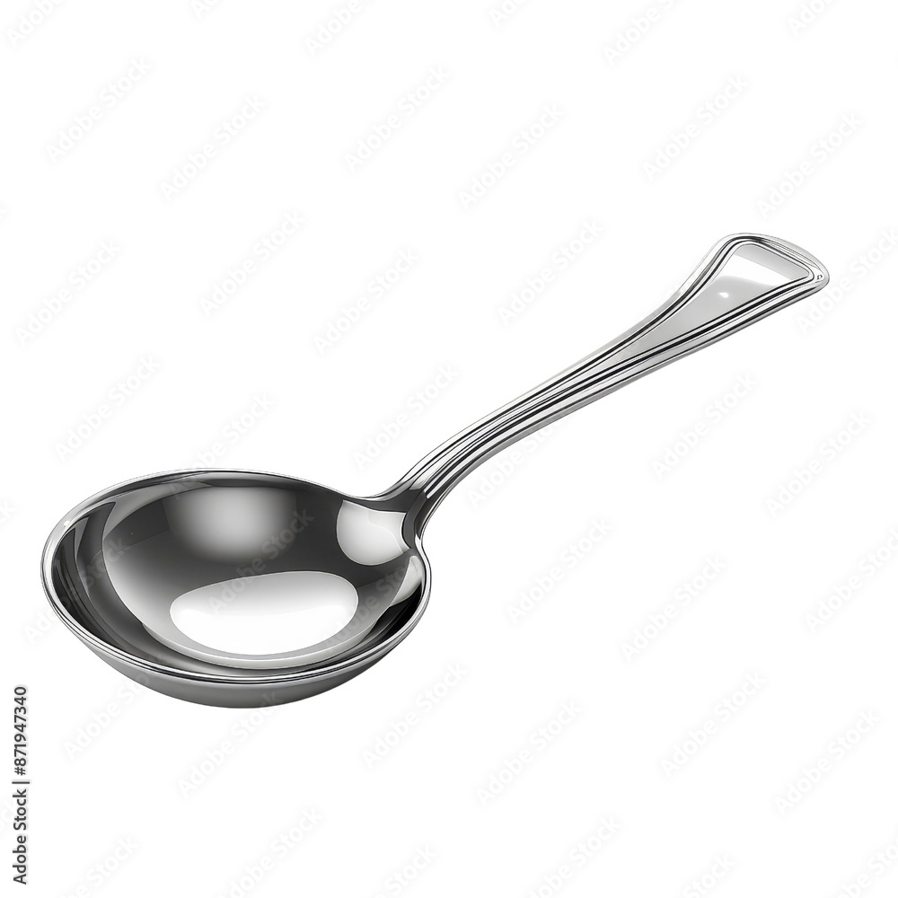 Stainless Steel Ladle with Curved Handle, isolated on white background, transparent background
Stainless Steel Ladle with Curved Handle, isolated on white background, transparent background