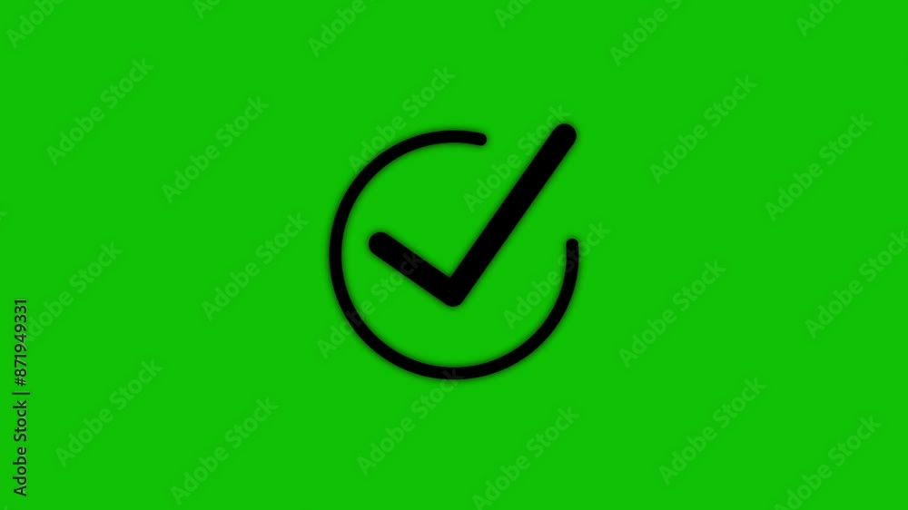 Check mark icon animation .right ,success icon isolated. Check mark icon animation .right ,success icon isolated.